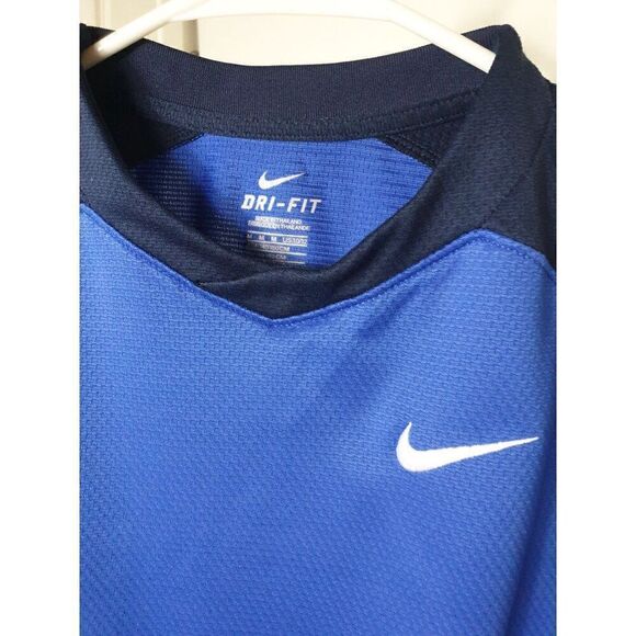 Nike Boys' Tank Medium Dri-Fit Athletic Tank Top Training M Blue & Navy - Picture 4 of 5